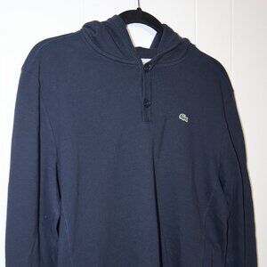 Lacoste Hooded Long Sleeve Polo – Navy Blue (Men’s XL / Size 6)